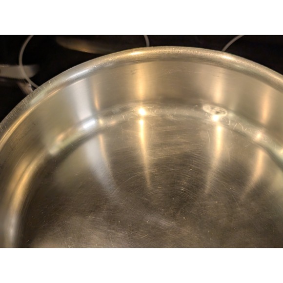All-Clad Stainless Steel 11" Saute Pan Skillet Heavy Duty Cookware - Picture 11 of 14